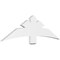 Ekena Millwork Davenport Architectural Grade PVC Gable Bracket, 60"W x 17 1/2"H x 2"D x 6"F, 7/12 Pitch GBP060X18X0206DAV00 - alternate 1